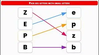 Matching Capital and Small Letters | Matching Capital and Lowercase Letters Game | العاب تعليمية