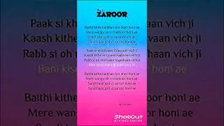 || ✨🎶Zaroor ~ Lyrics || #trending #love #musical #song #trend #music #lyrics #bome