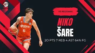 Niko &Scaron;are 20 PTS vs Pallacanestro Reggiana (10/12/25) | Cedevita Junior Highlights