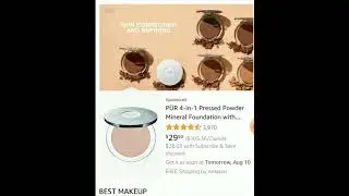 P&Uuml;R 4-in-1 Pressed Powder Mineral Foundation with Concealer : Premium Beauty #shorts