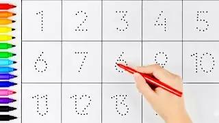 Learn to Counting 1 to 10 | 123 Numbers | One Two Three | Basic Math for Kids 📚🖍️