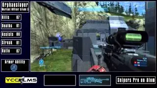 Snipers Pro on Atom - Halo Reach Gameplay/Commentary by Orphanslayer