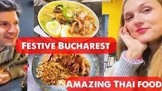 ✨ Christmas Lights in Bucharest | Romantic Evening Walk & Cozy Dinner