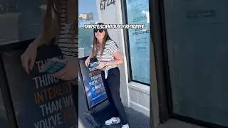 Thirsty Scientology Recruiter Called Out by Young People