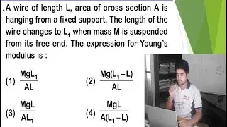 Q.26 SOLUTION PHYSICS NEET 2020 || YOUNG'S MODULUS || STRESS || STRAIN || FORMULA APPLY || SUBSCRIBE