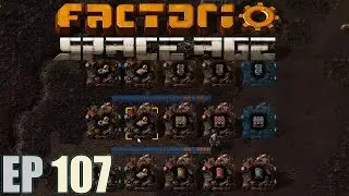 Factorio Space Age - Let's Play Ep 107 - Designing Belt Production With Foundries!