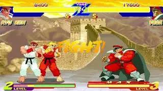 Street Fighter Zero - Dramatic Battle (2 players) Pt.1