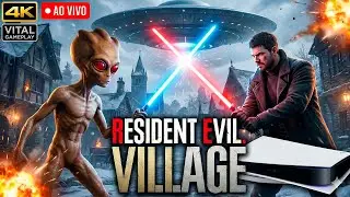RESIDENT EVIL VILLAGE PS5 4K - JOGANDO COM SABRE DE LUZ