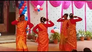 Teachers of St. Mary's Convent School, Birmitrapur are dancing while celebrating Children's Day.
