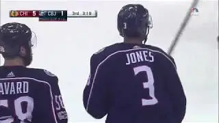 Seth Jones 2-5 Goal vs. Blackhawks (Sept. 19, 2017 - Preseason)