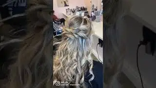 Twist braid half-up hairstyle | pro Do Blow Dry Bar #prodoblowdrybar #blowdrybar #halfuphairstyle