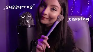 ASMR | sussurros no blue yeti x, tapping e conversinha para dormir 🌙