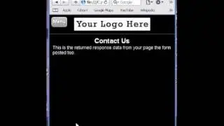 GJHDigital iPhone / Android Contact Us Form Template For Dreamweaver