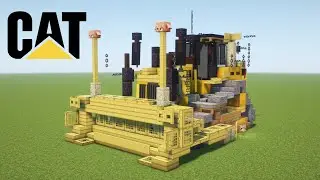 Minecraft Caterpillar D6T XL Bulldozer Tutorial