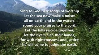 Sing to God new songs
