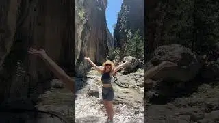 This is Samaria Gorge in Crete & it&rsquo;s the longest gorge in Europe! (16km) 🥾🇬🇷