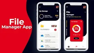 🔴 File Manager App UI - Animated UI - Using React Native - Speed Code | DeCode