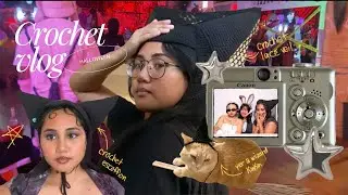 Crocheting my first Halloween costume!🎃 | crochet vlog, halloween costume, halloween vlog