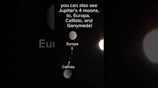 Viewing Jupiter with my telescope! #space #jupiter #telescope #planet #shorts #shortsfeed #viral 🔭🪐