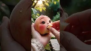 Feeding the Cutest Peach Ever