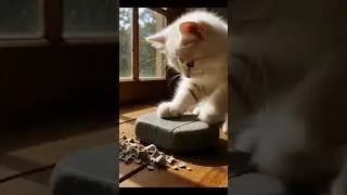 Brick cutting 😺#shorts #trending #cat