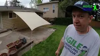 How to install a shade sail without poles - Agile Remodeling Handyman - Kenmore, WA