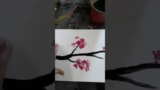 Simple Project spring tree Painting