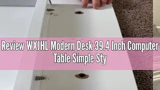 Review WXJHL Modern Desk 39.4 Inch Computer Table Simple Style Office Writing Desk Industrial Office