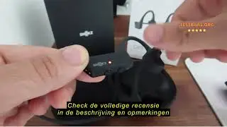 Review SHOKZ OpenComm 2 draadloze bone conduction koptelefoon, Bluetooth headset met microfoon, 16 u