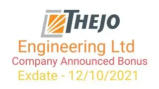 #Thejo Engineering Ltd #Bonus news Ratio-2:1 #Fundamental All datails#
