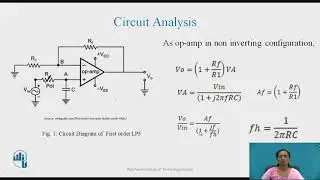 First order Low Pass Filter