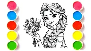 How to Draw Elsa from Frozen Disney | Beautiful Princess Drawing Step by Step | Frozen Drawing 