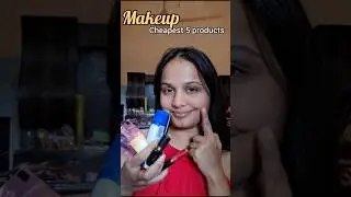 I Did My FULL FACE With The CHEAPEST Makeup I Could Find! 💄✨️ #youtubeshorts #beauty #shorts