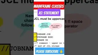 jcl statement | Mainframe JCL  Process  & IJCL PARMLIB | JCL INTRODUCTION