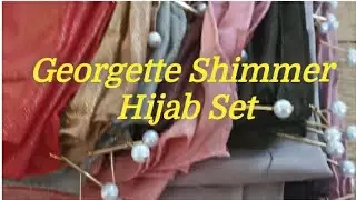 Whatsapp reseller || Hijab Set || Shimmer Georgette with Crystal latkan Hijab