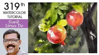 Watercolor Nature study Tutorial: Painting by  Sunil Linus De