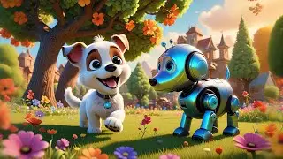 Robot Friends and Baby Dog | Nursery Rhymes for Kids | Baby Songs and Fun Adventure