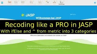 Recoding Like A Pro With Operators ifElse And ^ - Silent Statistics Tutorial in JASP