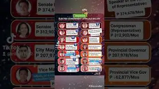 🇵🇭Ph Government Officials Salary #shorts