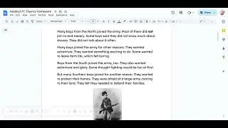 Handout 7C  Fluency Homework