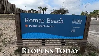 Romar Beach Public Beach Access Reopens Today #oba #orangebeach #gulfshores #romarbeach #beach