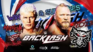WWE BACKLASH 2023 Winner Predictions,Surprises & Results,Cody Rhodes vs Brock Lesnar,@wrestlechatter
