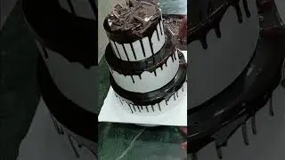 Chocolate cake design 😋 😍 👌 ❤️ #shortvideo #cake #cakedecorating #shortsviral