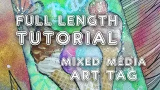 Studio Time 63 &ndash; Summer is Back! Mixed media art tag | Mimi Bondi