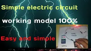 Simple electric circuit  working model 100 % || for school exhibition || HK HP Electronic