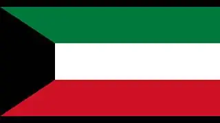 KUWAIT Country flag 10 Hours HD High Resolution (Screensaver, Country Of Kuwait)