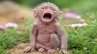 Baby Monkey Learns to Play!