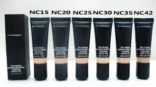 MAC Pro Longwear Waterproof Foundation All Shades guide