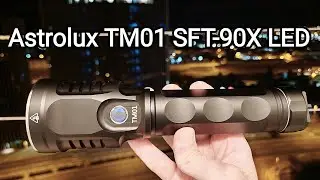 Astrolux TM01 SFT-90X LED Flashlight - Outdoor Test 