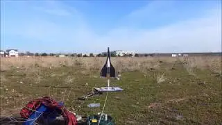 Backslider Water Rocket Plane Transition to glide without guidance, 1- 1 -18